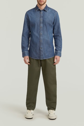 Camicia regular in jeans Clean - Navy