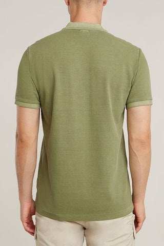 Polo slim in cotone bio Dunda - Verde oliva