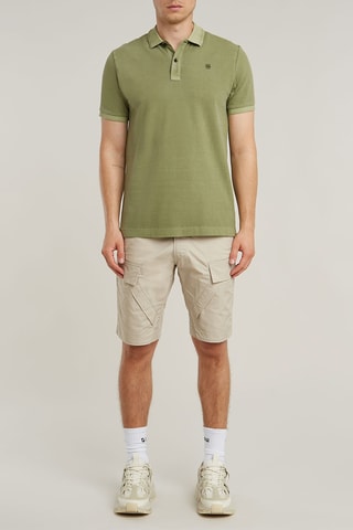 Polo slim in cotone bio Dunda - Verde oliva