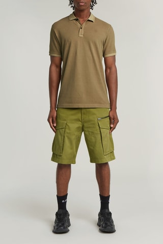 Polo slim in cotone bio Dunda - Marrone chiaro