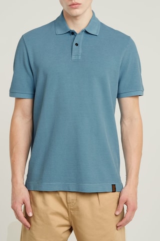 Polo regular in cotone bio Essential - Cobalto