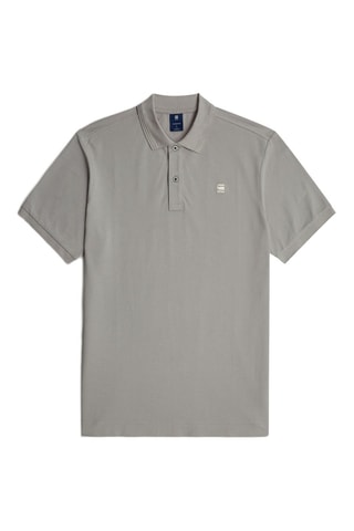 Polo slim in cotone bio Dunda - Grigio chiaro