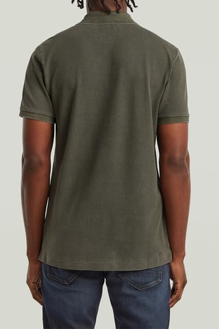 Polo slim in cotone bio Dunda - Kaki