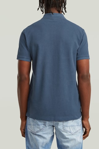 Polo slim in cotone bio Dunda - Navy