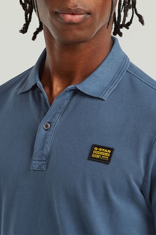 Polo slim in cotone bio Dunda - Navy