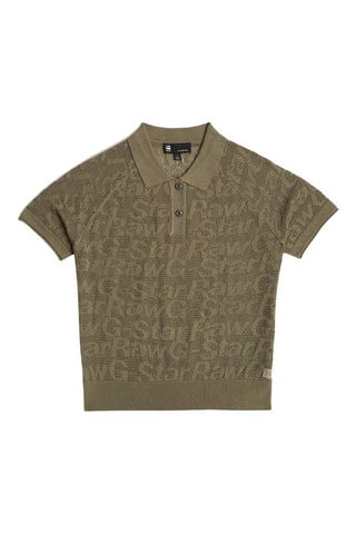 Polo regular Pointelle - Verde