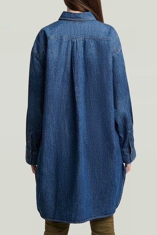 Tunica oversize in jeans EV - Blu