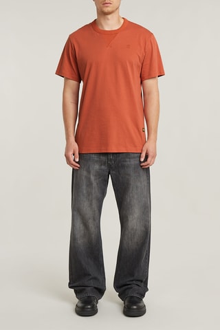 T-shirt regular in cotone bio Nifous - Rosso