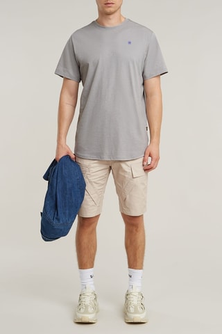 T-shirt relaxed in cotone bio Last Back Graphic - Grigio