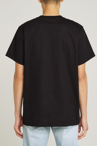 T-shirt loose in cotone bio Stairs Graphic - Nero