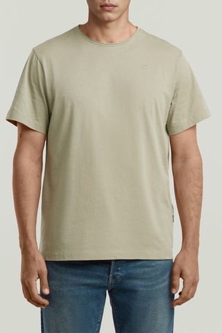 T-shirt regular in cotone bio Essential - Beige chiaro