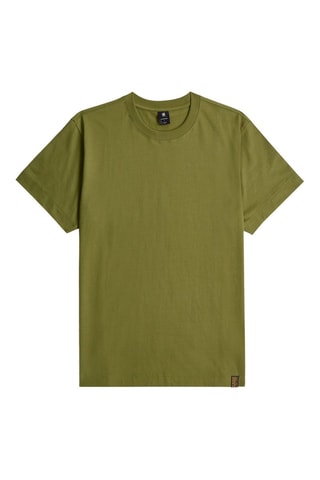 T-shirt loose in cotone bio Essential - Verde oliva