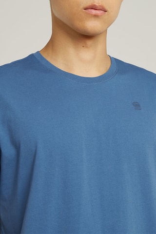 T-shirt regular in cotone bio Base - Cobalto