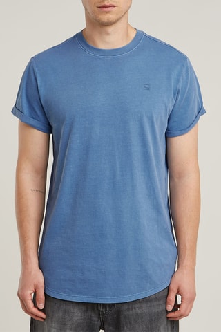 T-shirt relaxed in cotone bio Lash - Cobalto melange