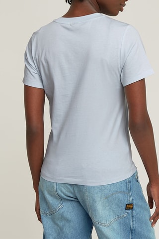 T-shirt regular in cotone bio Nifous - Celeste