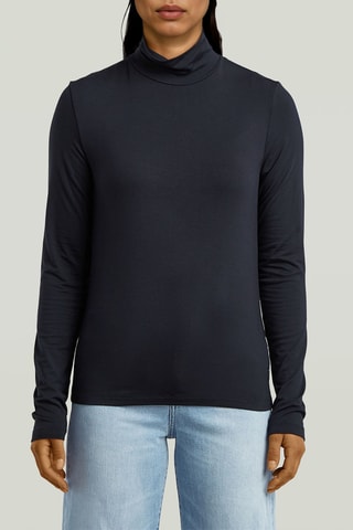 T-shirt regular Mock - Blu notte