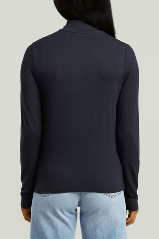 T-shirt regular Mock - Blu notte