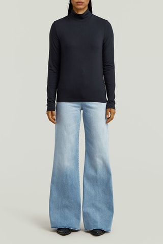 T-shirt regular Mock - Blu notte