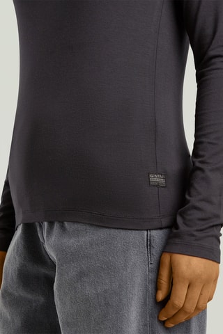 T-shirt regular Mock - Nero