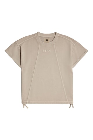 Felpa in cotone bio Seam Detail - Beige