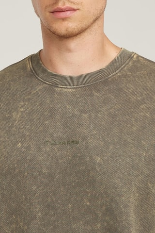 Felpa in cotone bio Acid Wash - Grigio