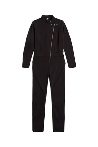 Tuta in cotone bio Biker - Nero