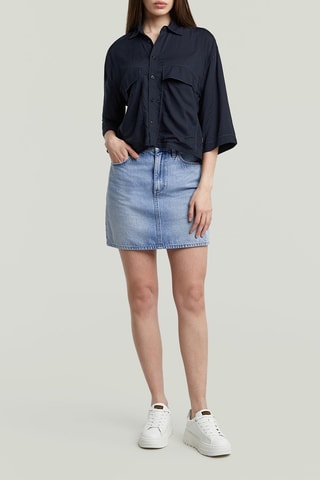 Minigonna in jeans Viktoria - Celeste