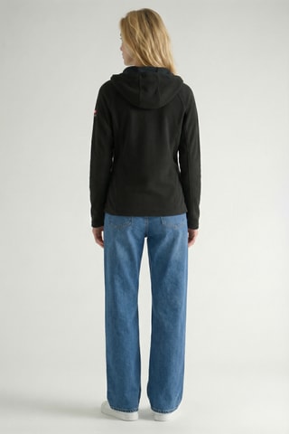 Giacca in pile con cappuccio Tugoodana - Nero