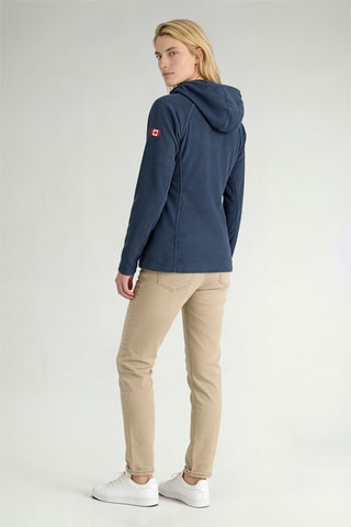 Giacca in pile con cappuccio Tugoodana - Navy
