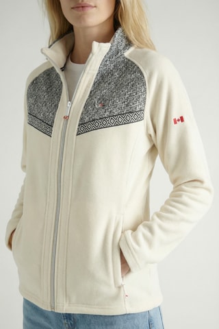 Giacca in pile Urithana - Ecrù e nero