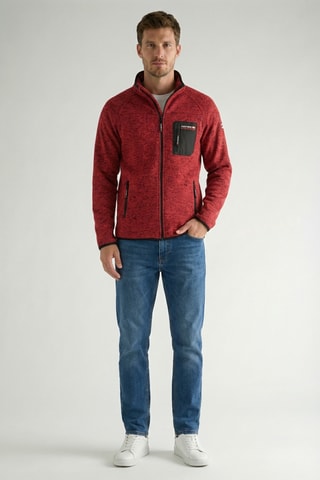 Giacca in pile Titlana - Rosso melange