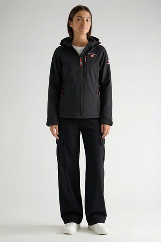 Chaqueta con capucha Softshell Tacerana - Negro