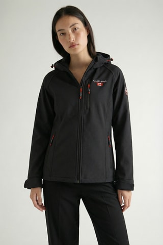 Chaqueta con capucha Softshell Tacerana - Negro