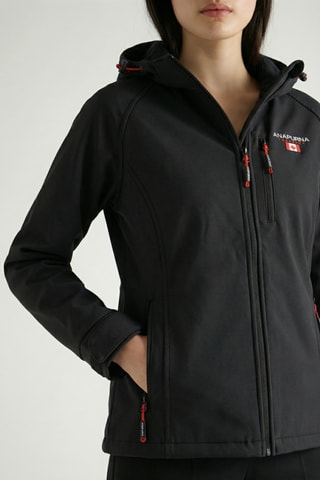 Chaqueta con capucha Softshell Tacerana - Negro