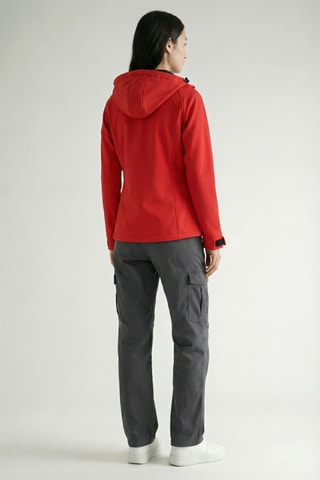 Giacca con cappuccio Softshell Tacerana - Rosso