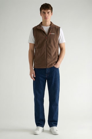 Giacca in pile senza maniche Vugana - Marrone