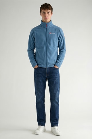 Giacca in pile - Petrolio