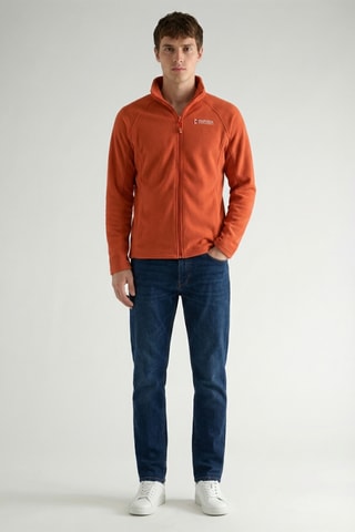 Giacca in pile - Rosso mattone