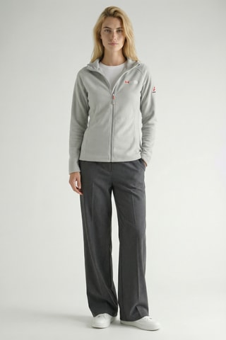 Giacca in pile con cappuccio Tugoodana - Grigio chiaro