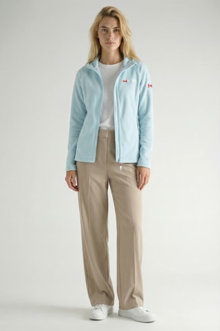 Giacca in pile con cappuccio Tugoodana - Celeste