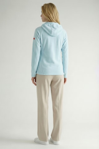 Giacca in pile con cappuccio Tugoodana - Celeste