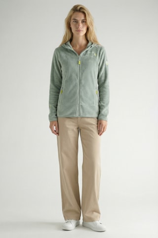 Giacca in pile con cappuccio Uternel - Verde acqua