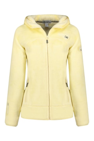 Giacca in pile con cappuccio Uternel - Giallo 