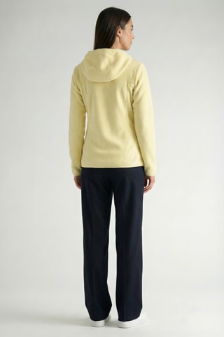 Giacca in pile con cappuccio Uternel - Giallo 