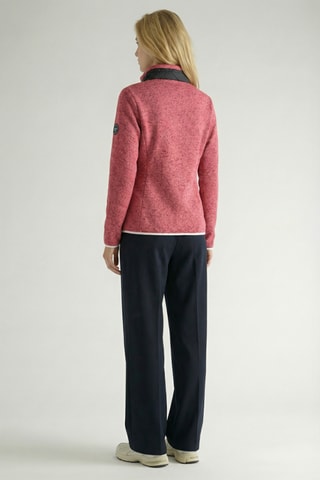 Giacca in pile Tirexana - Corallo e nero