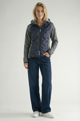 Giacca in pile Tagadana - Grigio melange e navy