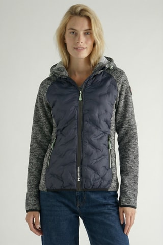 Giacca in pile Tagadana - Grigio melange e navy