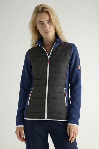 Giacca in pile Tirexana - Blu e nero