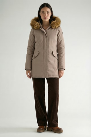 Giacca con cappuccio Dinastiana - Taupe