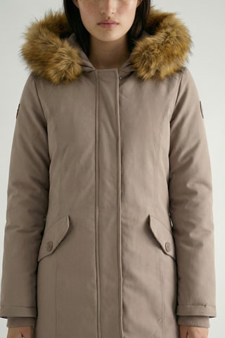 Giacca con cappuccio Dinastiana - Taupe